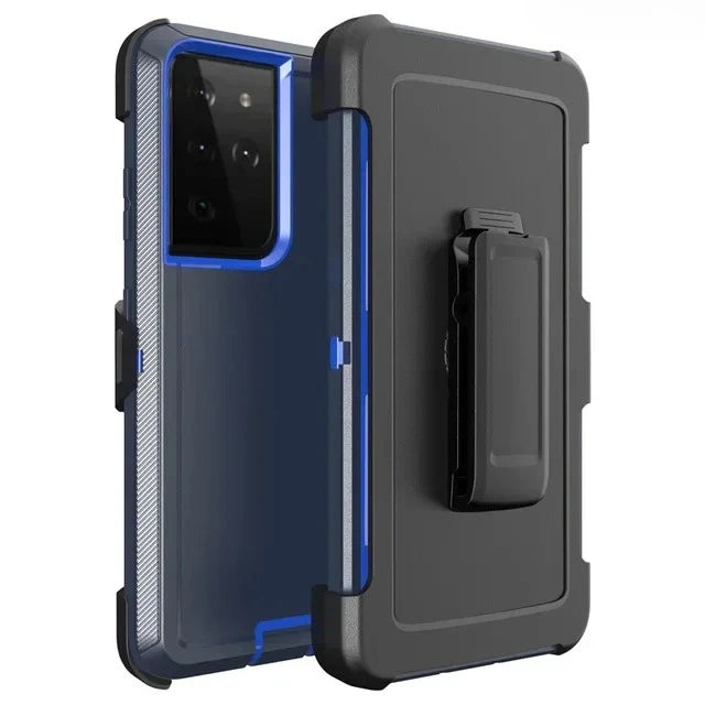 3-in-1 Military Armor Shockproof Phone Case For Samsung S26 S26 Plus S26 Ultra Otter Case Box Belt Clip Protective Cover