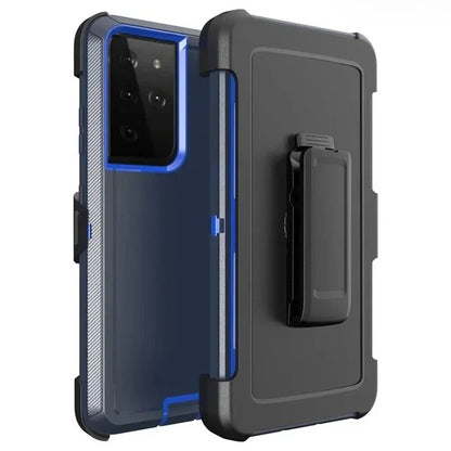 3-in-1 Military Armor Shockproof Phone Case For Samsung S26 S26 Plus S26 Ultra Otter Case Box Belt Clip Protective Cover