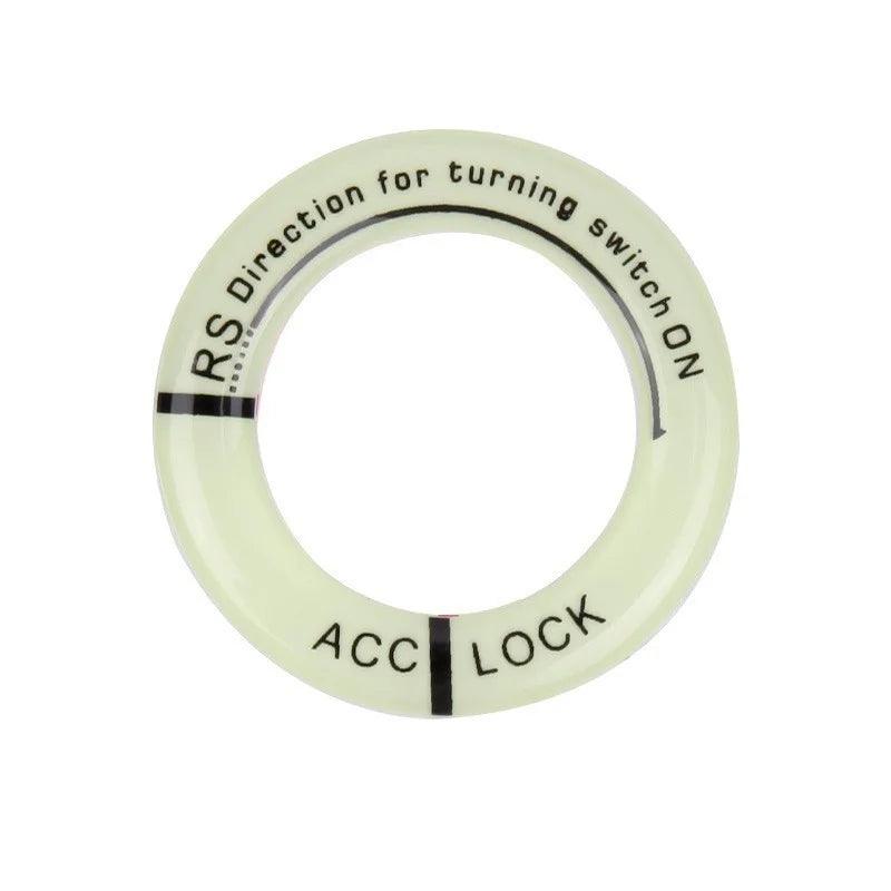 Night Luminous Car Ignition Key Ring Sticker