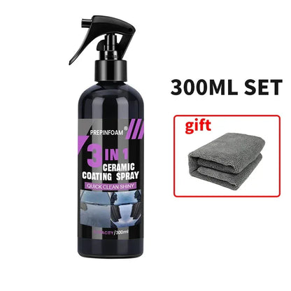 3 in 1 Car Ceramic Nano Coating Liquid Coatin Nano Crystal Hydrophobic Layer Polishing Paint Coating Agent Polish Nanos Coatings - Urbizia