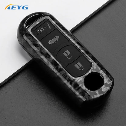 ABS Carbon Fiber Car Key Case Cover For Mazda 2 3 5 6 BL BM GJ Atenza Axela Demio CX-3 CX3 CX-5 CX5 CX7 CX-9 CX8 keychain