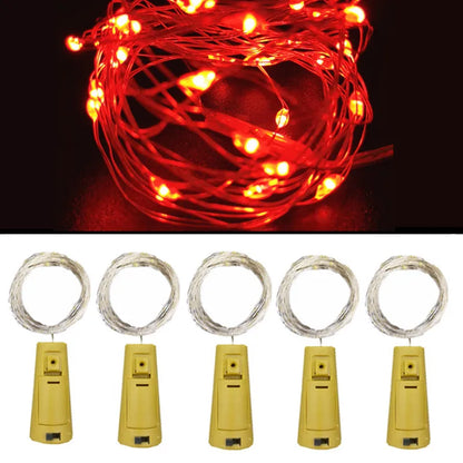 5pcs Wine Bottle Cork Lights