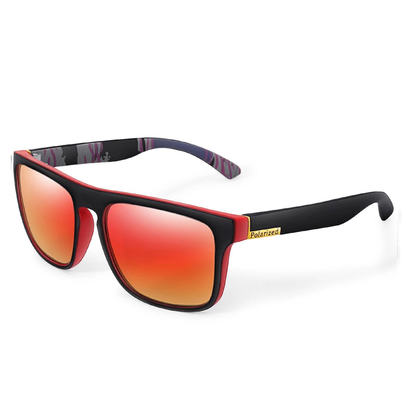 Retro Square Polarized Cycling Sunglasses UV400 Unisex