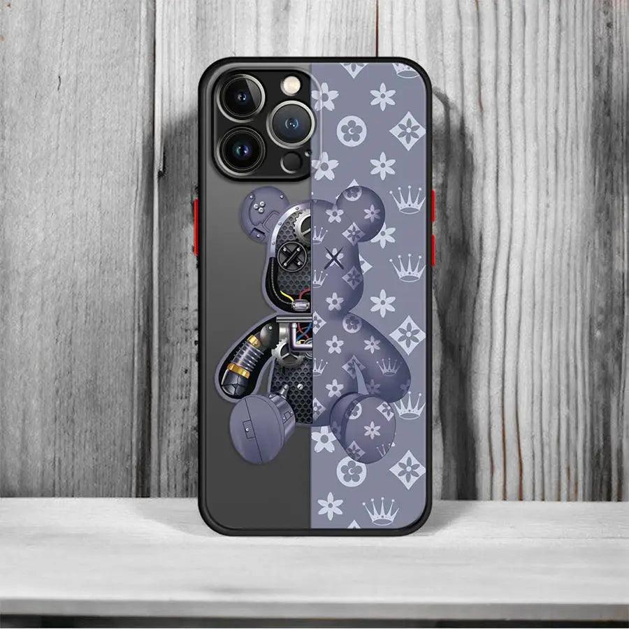 Robot Bear Shockproof Bumper Case for iPhone