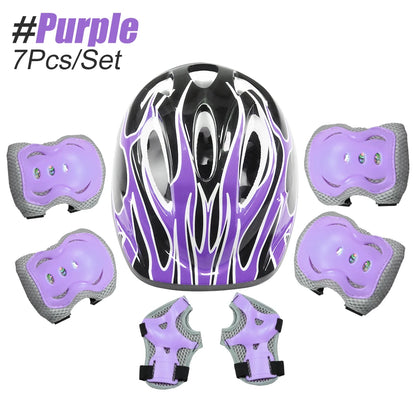 6PCS Knee & Elbow Pads Set with Wrist Guards - Multi-Sport Protective Gear for Kids/Adults - Cycling, Skating, Riding Safety