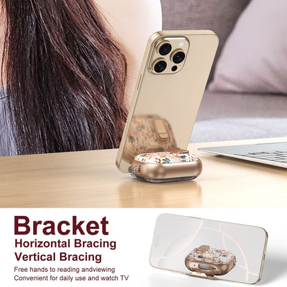 Funda For AirPods Pro 2 3 4 Case With Phone Holder Headphone Cover For AirPods 4 Pro3 Cases Security Lock Earphone Coque Sleeve