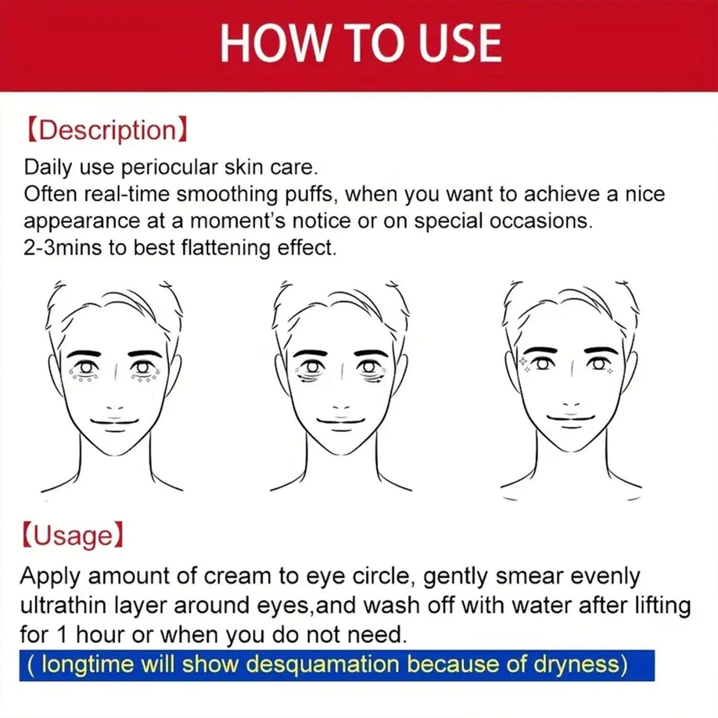 Instant Lift Eye Cream. For Men Women. Good Skin Ductility. Softens Smooths Tender Eye Area. Visible Firming. 20g Net.