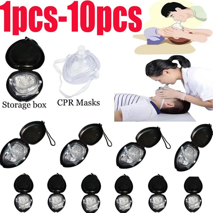 Reusable professional emergency cardiopulmonary resuscitation breathing mask to protect rescue personnel with artificial respira