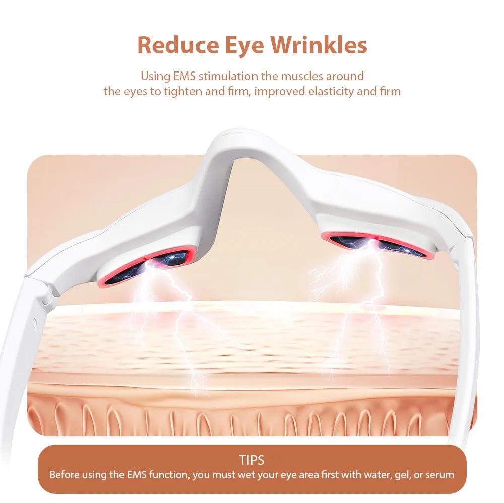EMS Eye Massager for Dark Circles and Eye Bags – 4 Modes, Type-C