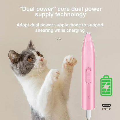 Dog Hair Trimmer Electric Dog Cutter Professional Pet Foot Hair Trimmer Cat Grooming Hairdresser Scissors Butt Ear Pedicator - Urbizia