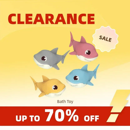 Cartoon Shark Baby Water Play Toy – Wind-Up Bath & Beach Fun - Urbizia