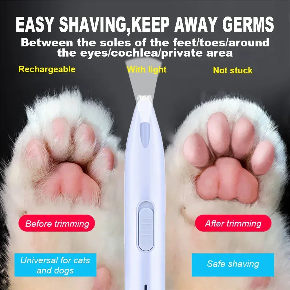 Dog Hair Trimmer Electric Dog Cutter Professional Pet Foot Hair Trimmer Cat Grooming Hairdresser Scissors Butt Ear Pedicator - Urbizia