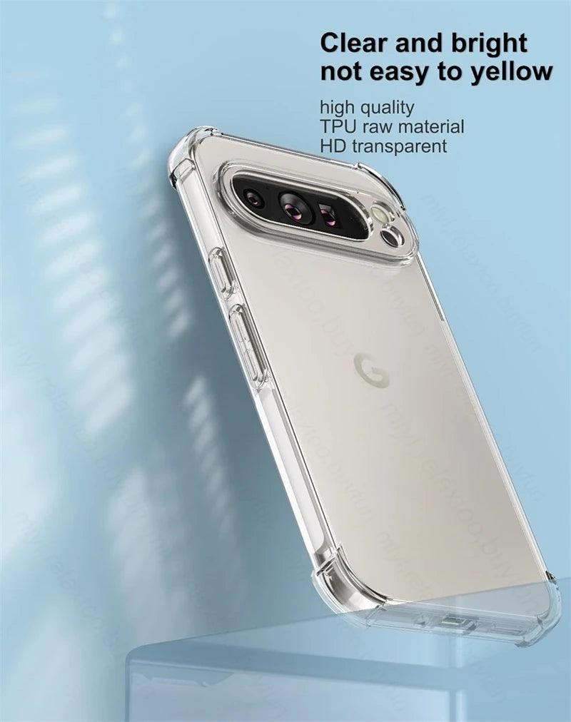 Google Pixel Clear Slim TPU Case – Pixel 9 to 10 Series