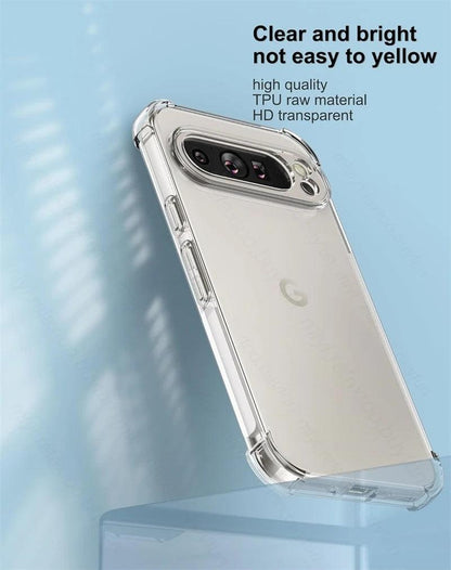 Google Pixel Clear Slim TPU Case – Pixel 9 to 10 Series
