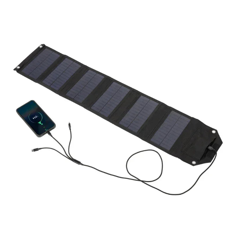 60W 80W 100W Foldable Solar Panel 5V USB Portable Folding Bag Battery Charger for Phone Outdoor Camping Waterproof Power Bank - Urbizia