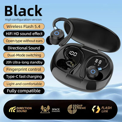 K09 Wireless Earphones Bluetooth Earbuds Dual Ear In-Ear Headphones with Digital Display Noise Reduction for Business And Sports