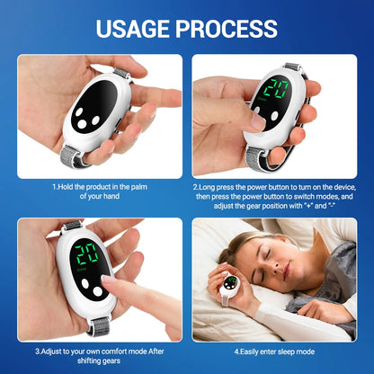 New Microcurrent Sleep Aid Device EMS Sleep Aid Machine Sleep Instrument for Insomnia Stress Anxiety Relief Palm Pulse Massager