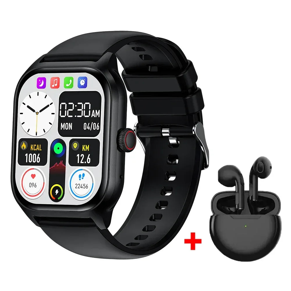 LEMFO LT10 Smart Watch 2024 Android Gift Bluetooth Call Smartwatch 2024 Touch Dial Music Fitness Tracker Sports Watches - Urbizia