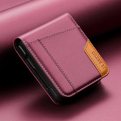 Flip Leather Phone Case For Samsung Galaxy Z Flip 8 7 FE 6 5 4 3 5G Flip7 Flip8 Wallet Card Holder Phone Bag Book Cover Etui