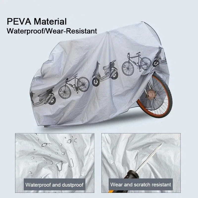 Bicycle Cover Motorcycle Rain Cover Waterproof Dustproof Anti-UV Outdoor Protection MTB Bike Cover All Seasons Bike Accessories