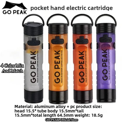 GOPEAK Pocket Mini Flashlight Outdoor Key Clip Cap Ambient Led Long Endurance Disaster Relief Emergency 5050 Small Light - Urbizia