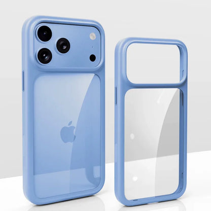 Smart Camera Touch Button Crystal Clear Blackplate Phone Case For iPhone 18 17 Pro Max 18Pro Soft Silicone Edge Shockproof Cover