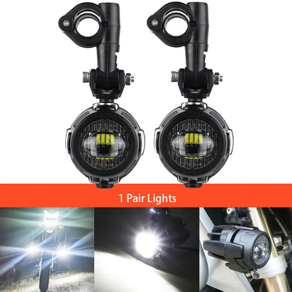 Auxiliary Lights LED Spot Driving Fog Lights for R1200GS F800GS K1600 Universal Motorcycle 40W 6000K Fog Lamps
