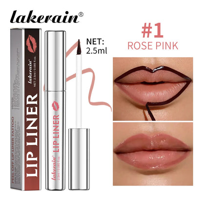 Magic Peel Off Lip Cosmetic Matte Lip Liner Pencil Long Lasting Waterproof Smudge Proof Transfer Proof Peel Off Lip Stain Tattoo