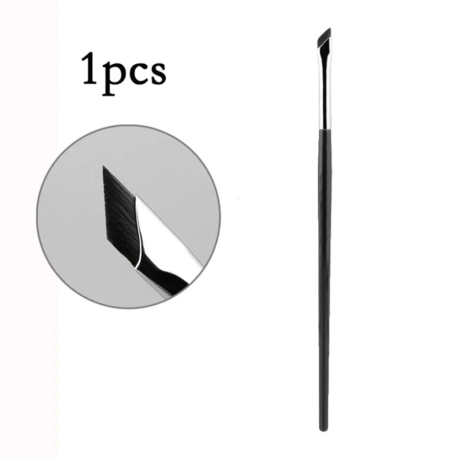 Ultra Thin Angled Eyeliner Brush Precision Detail Makeup Brush