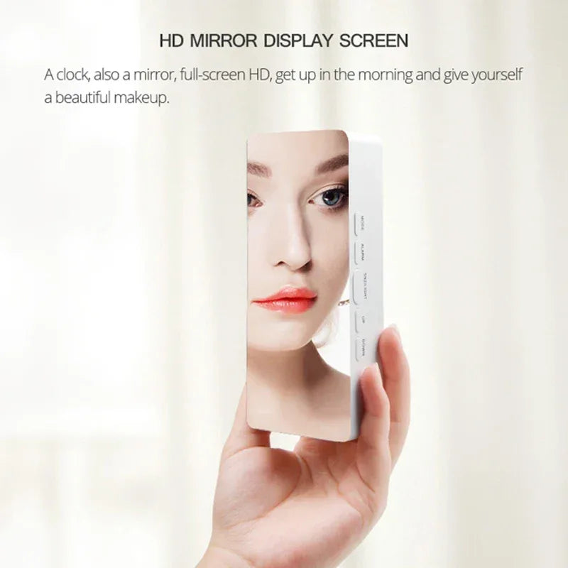 Digital Alarm Clock LED Electronic Desktop Clock with Temperature for Bedroom Home Office Teens Kids - Urbizia