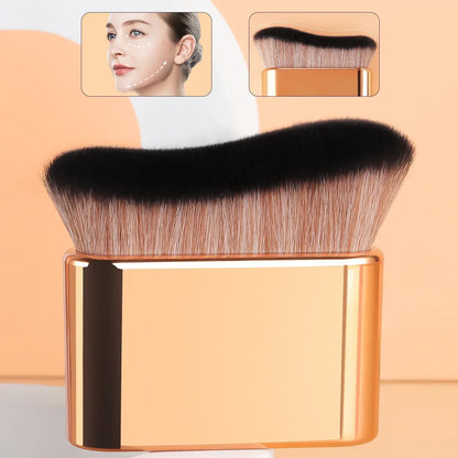 Foundation Brush, 1pcs Plastic Creative	wave Fit Perfectly Cosmetic Brush	at home or On-the-Go - Urbizia