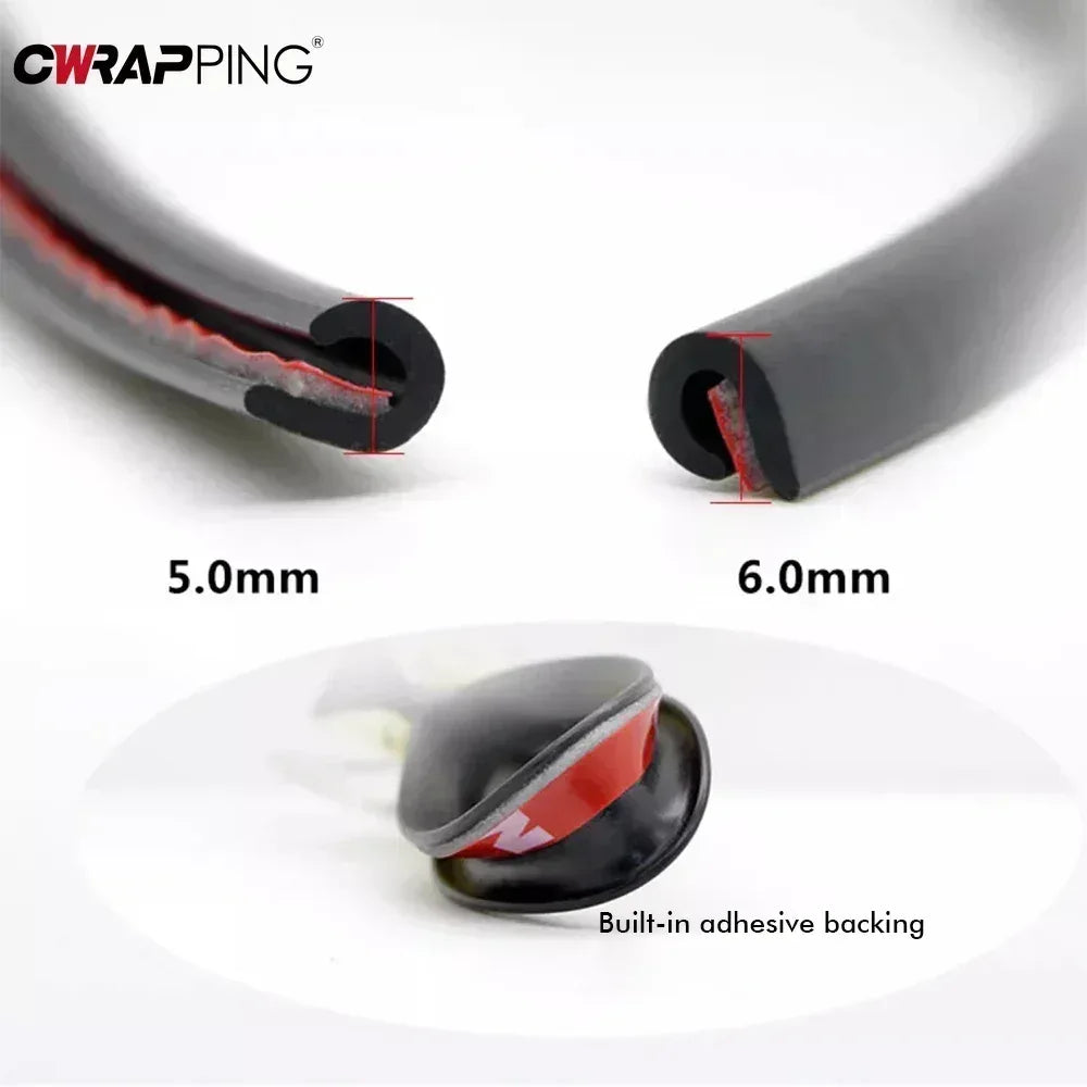 5M Car Door Protector Transparent Sealing Strips - Urbizia