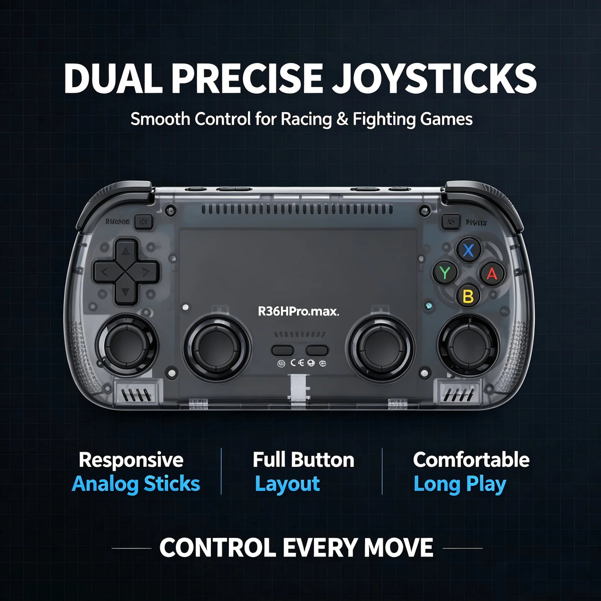 New 4.2 Inch R36H Pro Max Retro Game Console Handheld 1024*768 Big Screen Portable Pocket Video Player Games Boy Gift