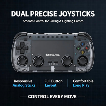 New 4.2 Inch R36H Pro Max Retro Game Console Handheld 1024*768 Big Screen Portable Pocket Video Player Games Boy Gift