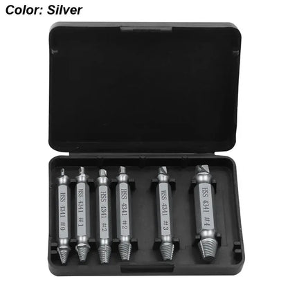 Damaged Screw Extractor Kit – 6-Piece HSS Removers - Urbizia