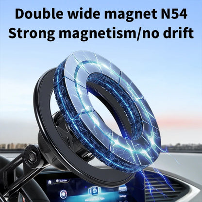 Car Phone Holder With Vacuum Magnetic Suction Cup Foldable Adjustable Arm Phone Stand 360° Rotatable Navigation GPS For Bathroom