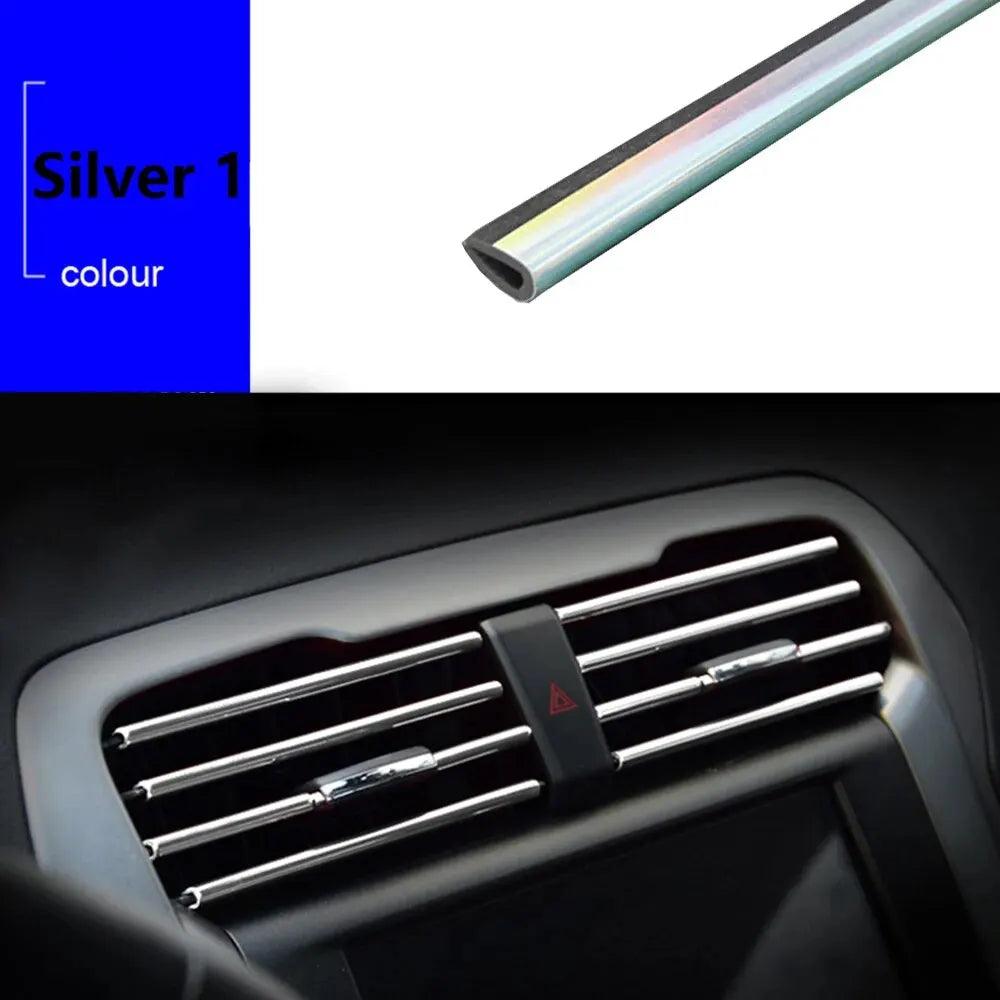 Car AC Outlet U-Shape Trim Strips & Door Edge Protector – 10pcs