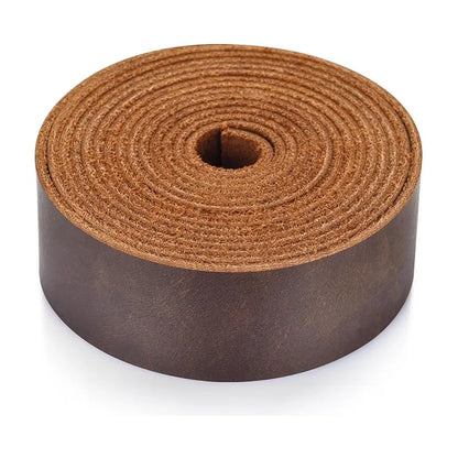 Genuine Leather, Top Grain, Vintage-style Cattlehide Leather Strip, Crazy Horse Leather, Handmade DIY, 1.8mm Thick, Oily Waxed L