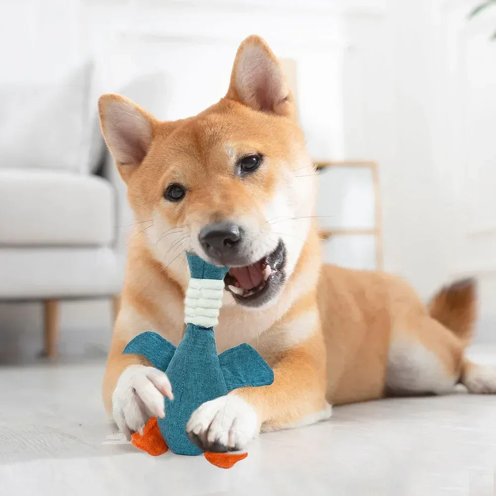 Pet Toys Geese Sound Bite Resistant Teeth Grinding Teeth Cleaning Dog Cat Pet Supplies - Urbizia