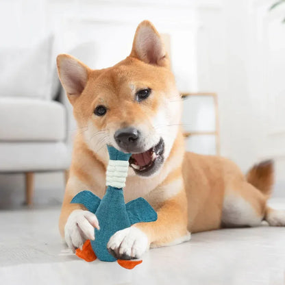 Pet Toys Geese Sound Bite Resistant Teeth Grinding Teeth Cleaning Dog Cat Pet Supplies - Urbizia