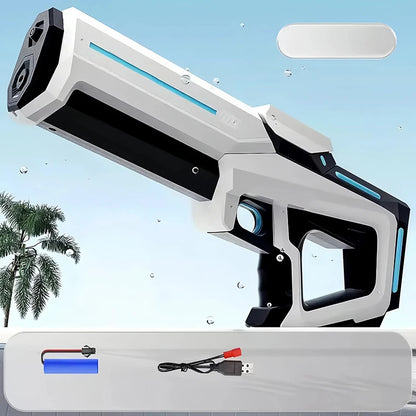 Electric Water Guns For Adults Powerful Squirt Automatic Water Suction Water Blasters Summer Outdoor Beach Toy For Boys Kid Gift