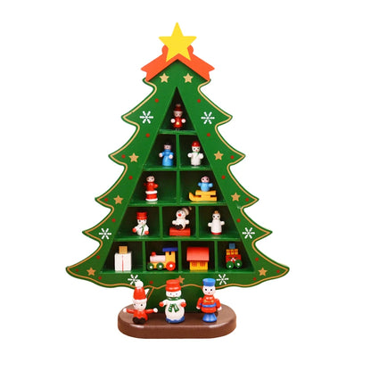 Wooden Christmas Tree – 3D Desktop Ornament