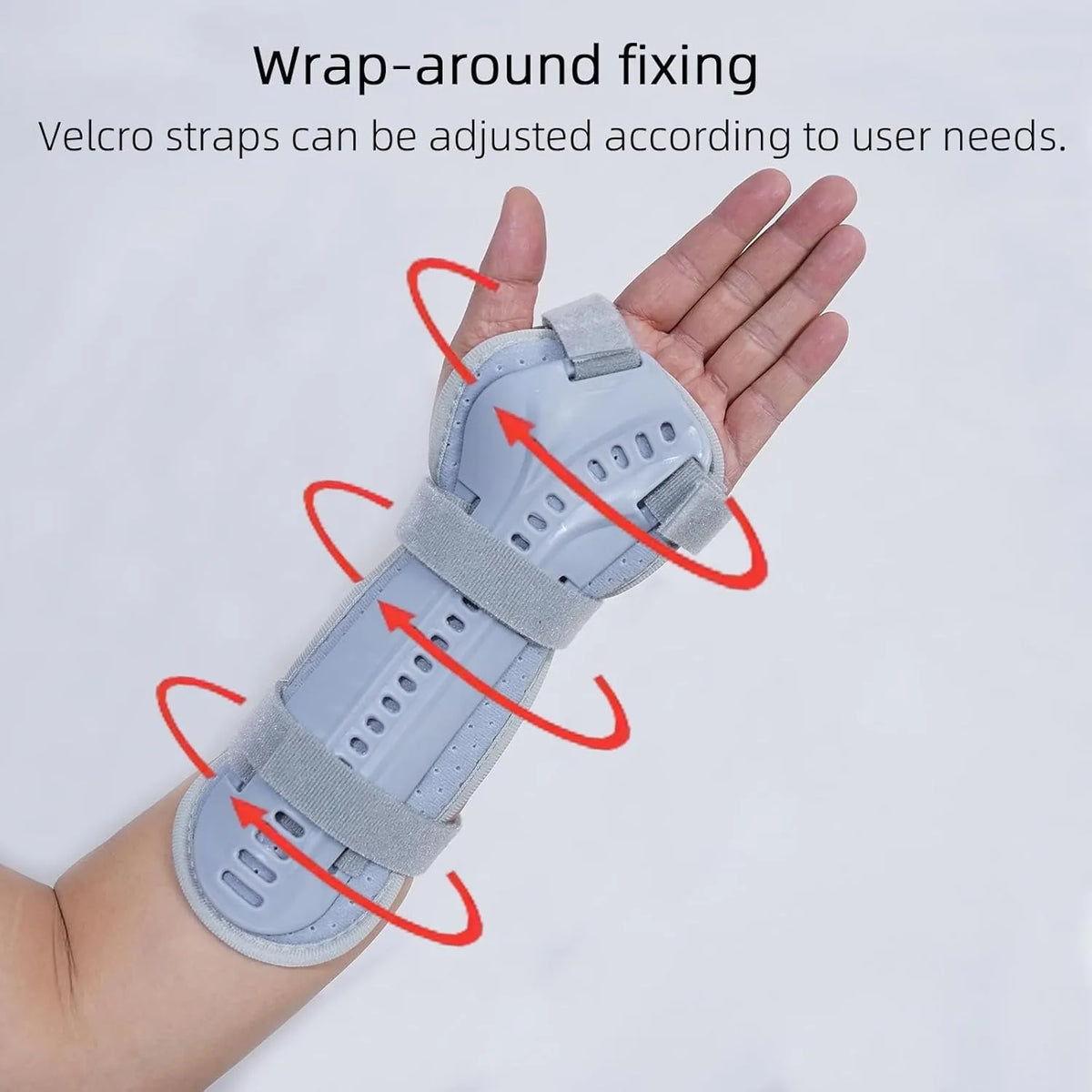 1Pcs Wrist Fracture Splint,Wrist Brace,for Fractures,Sprains,Pain and Swelling,Arthritis,Tendonitis,Removable Splints for Adult