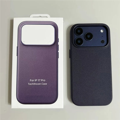Magnetic Animation Original Tech Woven Case For iPhone 17Pro 16 18Pro 17Pro Max For Magsafe AI Touch Camera Button Boxed Cover