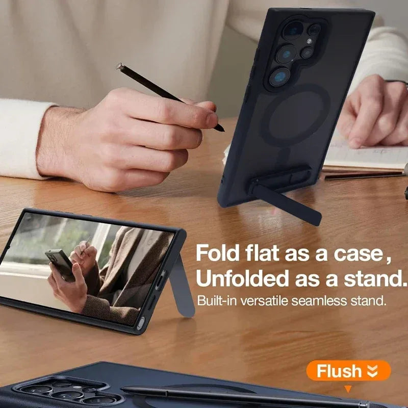 UYUXIO Magnetic Kickstand Case for Samsung Galaxy