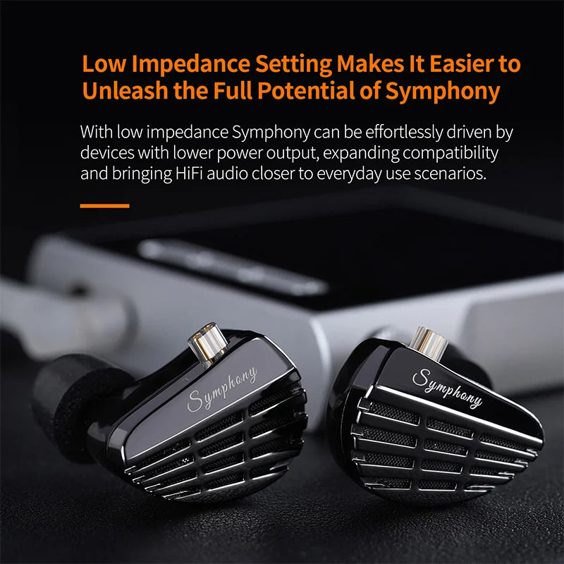 KZ Symphony Dynamic Headphones, HIFI, DJ Gaming Headsets, self-designed planar driver, Highsets-Performance