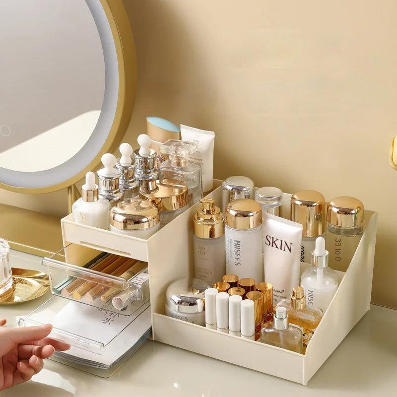 Transparent Drawer Makeup Organizer for Skincare Storage