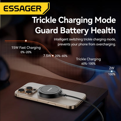 15W Magnetic Wireless Charger with Stand for iPhone & AirPods
