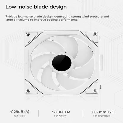Festival Promotion 120mm PC Fan Rainbow RGB High Cooling Performance Quiet Gaming Computer Case Fan 2026 New Arrival Cooler For