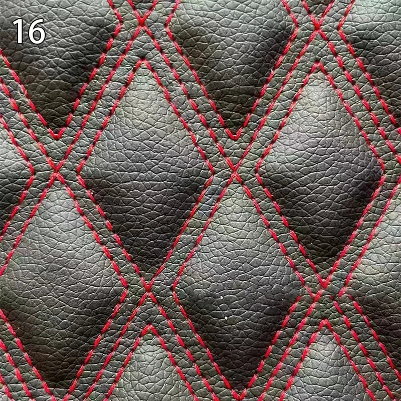 100x158cm Faux Leather Fabric Foam Quilted Padded for Car Interior Seat Cover Sofa Cushion Wear Resistant DIY